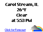 Click for Carol Stream, Illinois Weather Forecast
