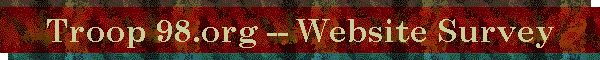 Troop 98.org -- Website Survey